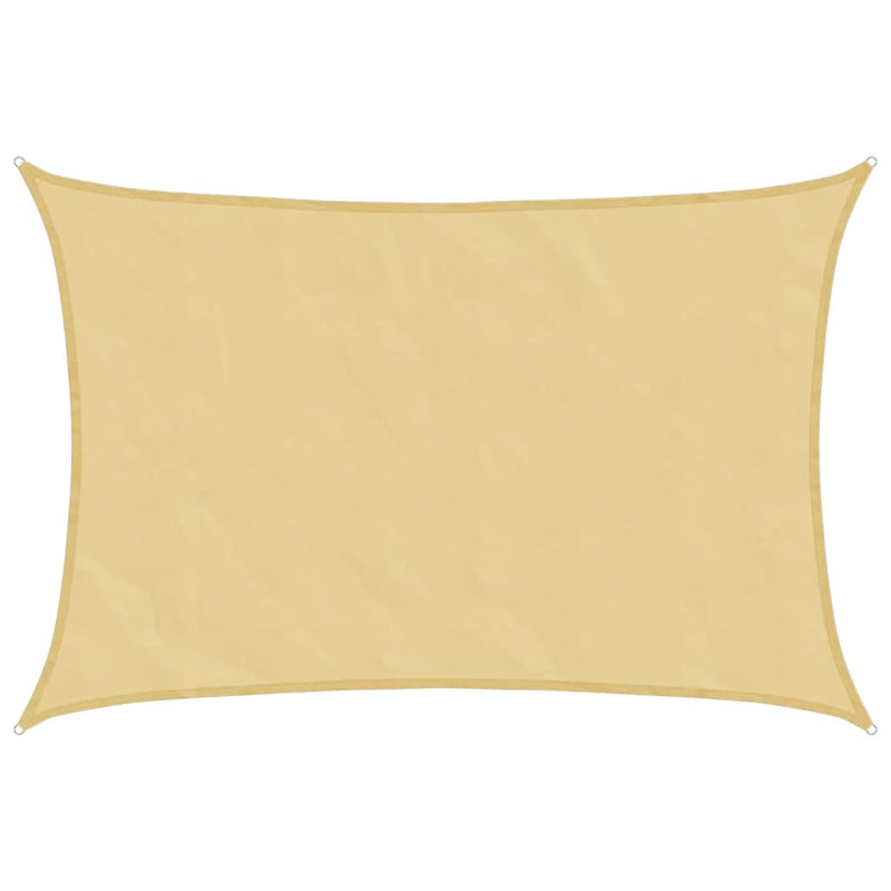 Load image into Gallery viewer, Vidaxl zonnezeil 4,5x3,5 m 100% polyester oxford zandkleurig
