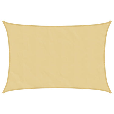 Vidaxl zonnezeil 5x4 m 100% polyester oxford zandkleurig