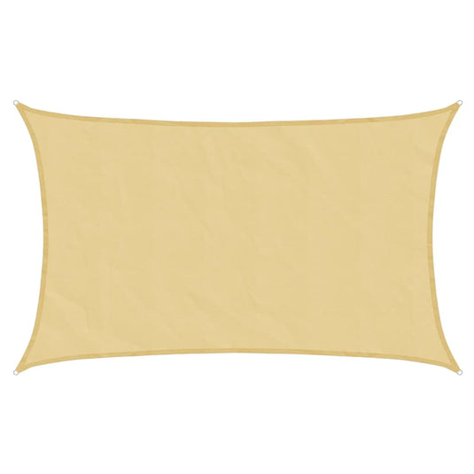 Vidaxl zonnezeil 8x5 m 100% polyester oxford zandkleurig