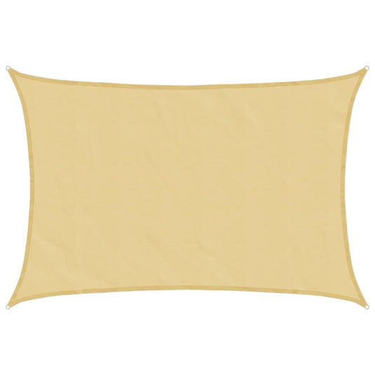 Vidaxl zonnezeil 7x6 m 100% polyester oxford zandkleurig