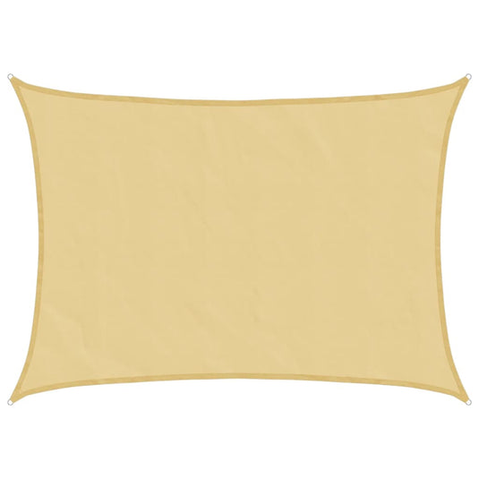 Vidaxl zonnezeil 8x6 m 100% polyester oxford zandkleurig