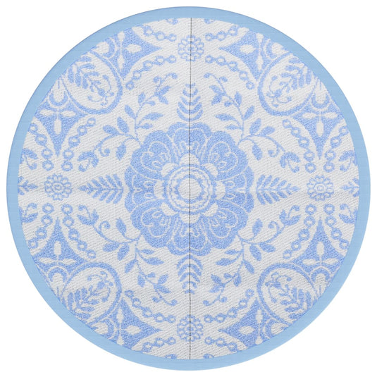 Vidaxl buitenkleed arakil ø120 cm polypropeen babyblauw
