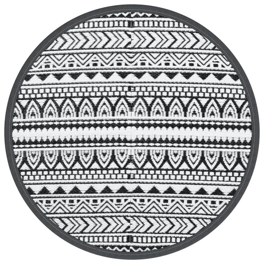 Vidaxl buitenkleed arakil ø160 cm polypropeen zwart