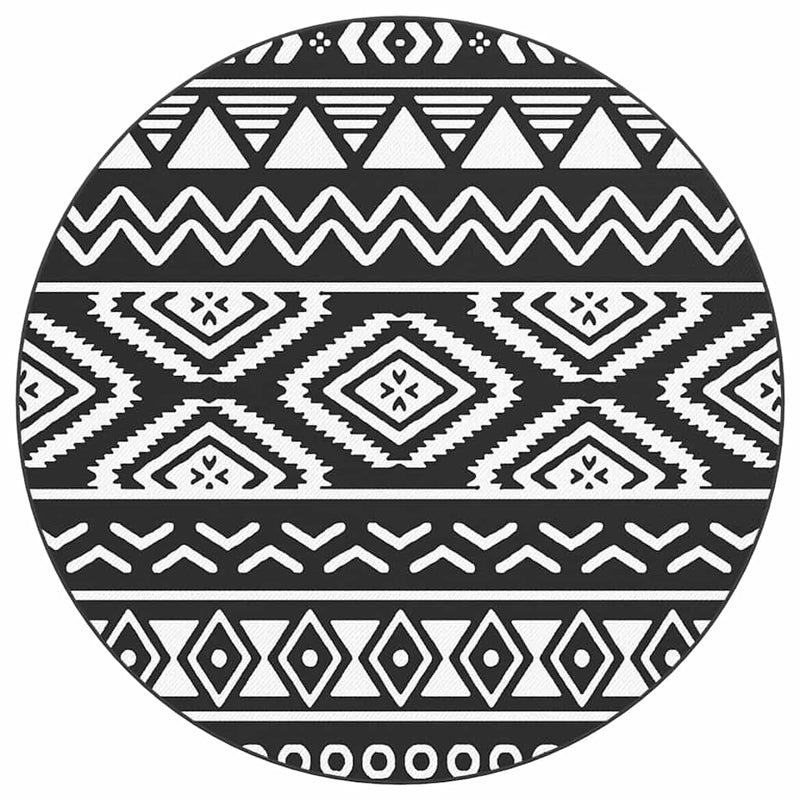 Load image into Gallery viewer, Vidaxl buitentapijt arakil ø 200 cm polypropeen zwart
