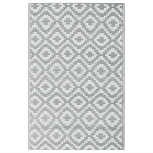 Vidaxl buitenkleed arakil 190x290 cm pp grijs