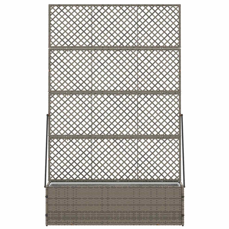 Load image into Gallery viewer, Vidaxl tuin bloempot grijs 105 x 30 x 170 cm metaal
