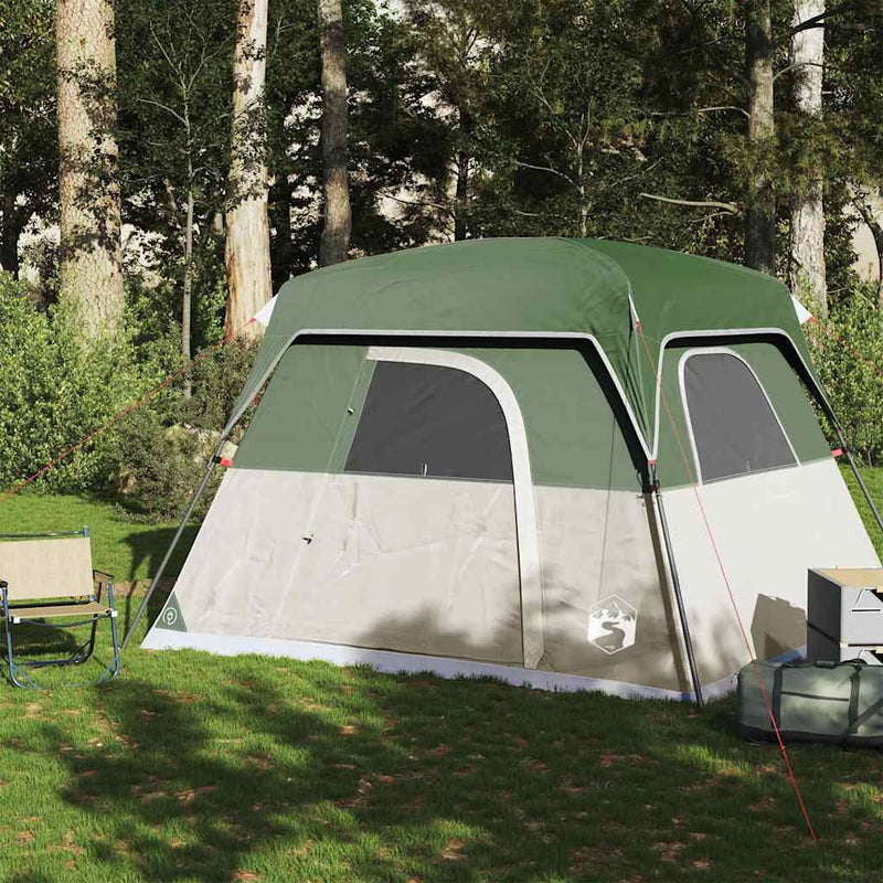 Load image into Gallery viewer, Vidaxl tent 4-persoons waterdicht groen
