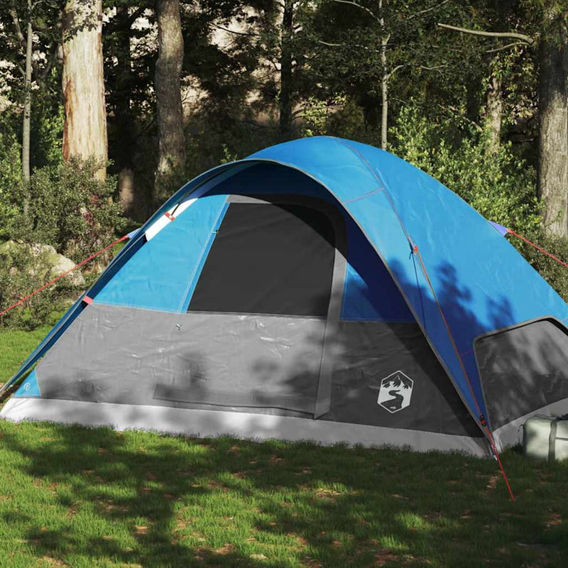 Load image into Gallery viewer, Vidaxl koepeltent 6-persoons waterdicht blauw
