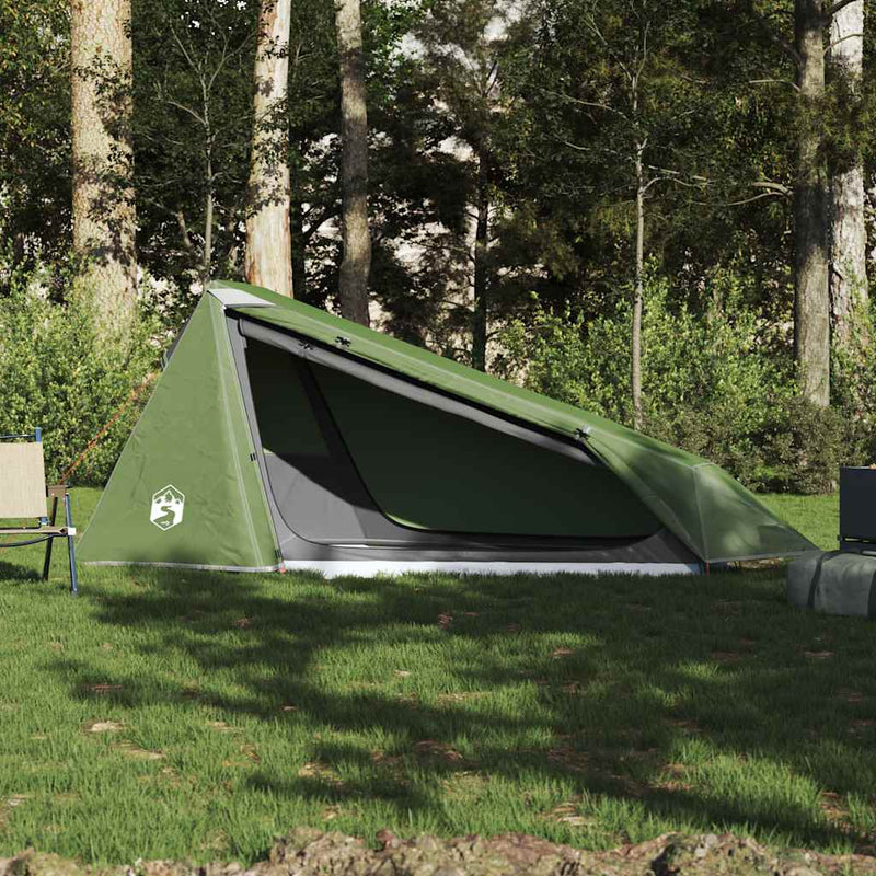Load image into Gallery viewer, Vidaxl tunneltent 1-persoons waterdicht groen
