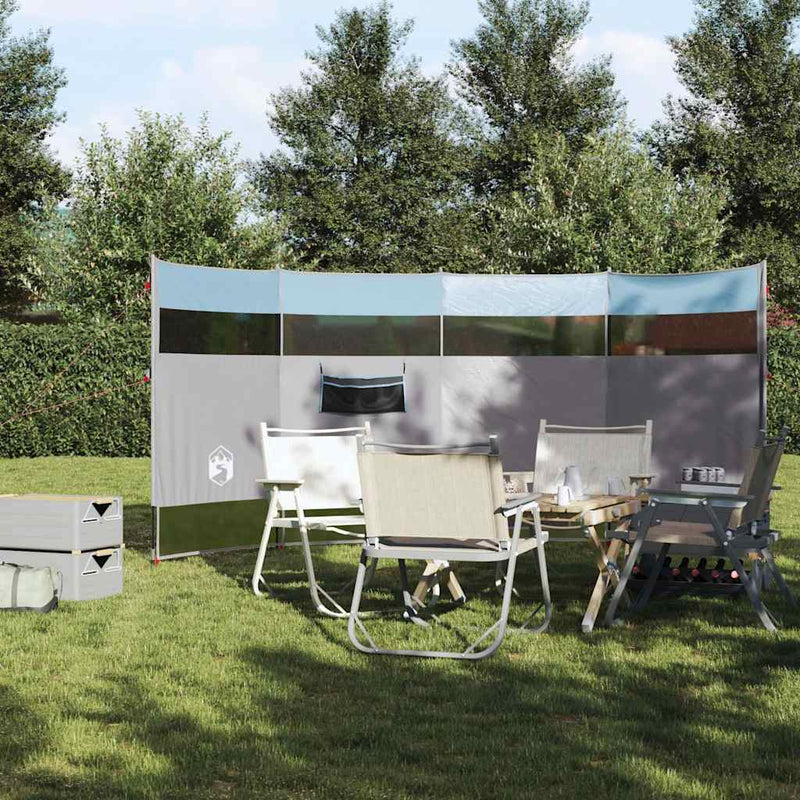 Load image into Gallery viewer, Vidaxl windscherm camping waterdicht 366x152x152 cm blauw
