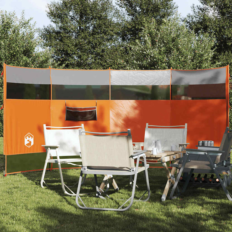 Load image into Gallery viewer, Vidaxl windscherm camping waterdicht 366x152x152 cm oranje
