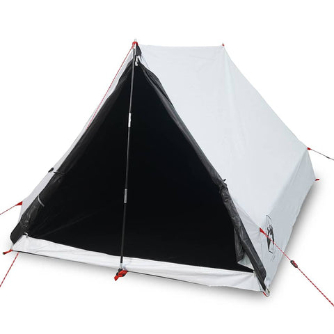 VidaXL Tent A-frame 2-persoons waterdicht verduisterend stof wit