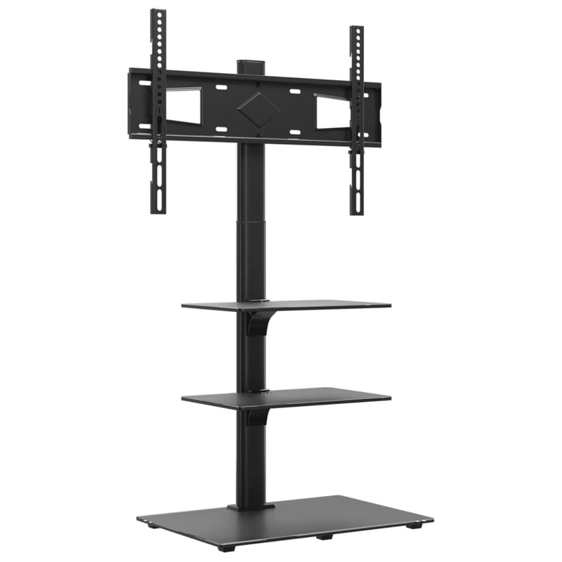 Load image into Gallery viewer, Vidaxl tv-standaard hoekmodel 3-laags voor 32-65 inch zwart
