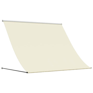 Vidaxl luifel uittrekbaar 200x150 cm stof en staal crèmekleurig