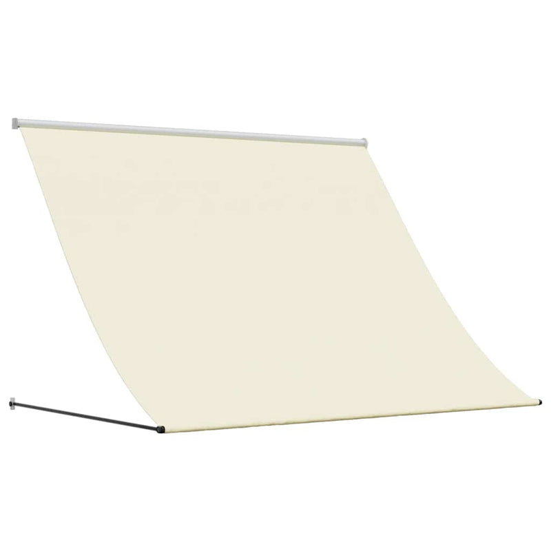 Afbeelding laden in galerijviewer, Vidaxl luifel uittrekbaar 250x150 cm stof en staal crèmekleurig
