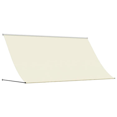 Vidaxl luifel uittrekbaar 300x150 cm stof en staal crèmekleurig
