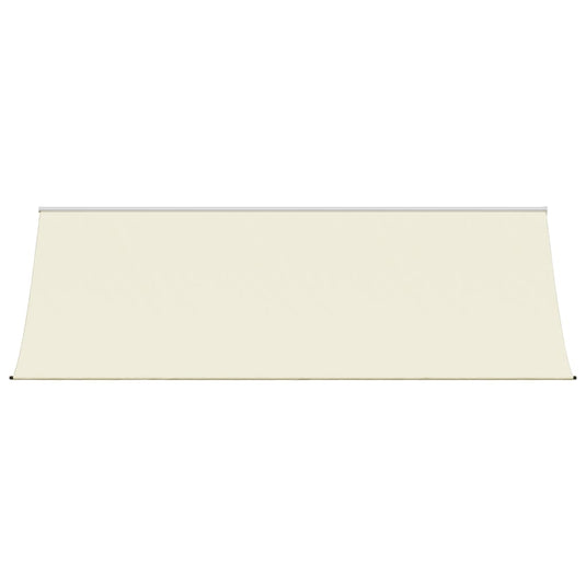 Vidaxl luifel uittrekbaar 400x150 cm stof en staal crèmekleurig