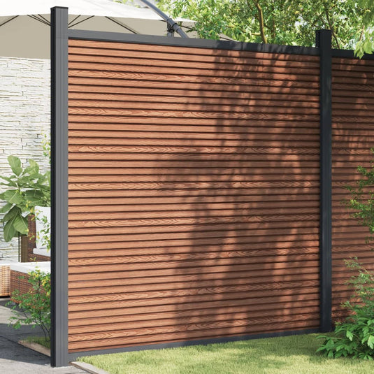 VidaXL Schuttingpaneel 180x186 cm HKC bruin