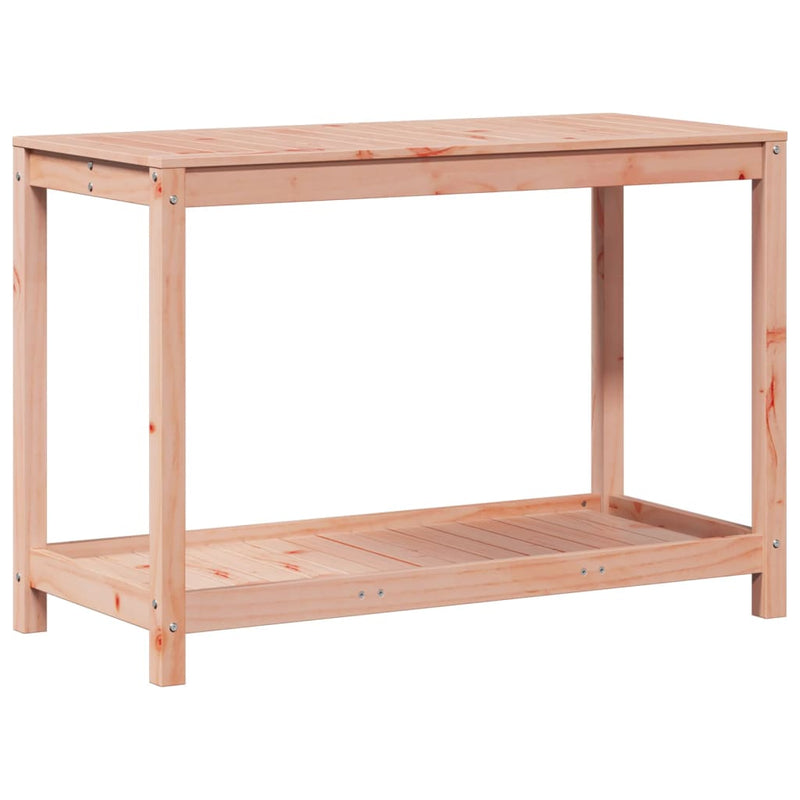 Load image into Gallery viewer, Vidaxl oppottafel met schap 108x50x75 cm massief douglashout
