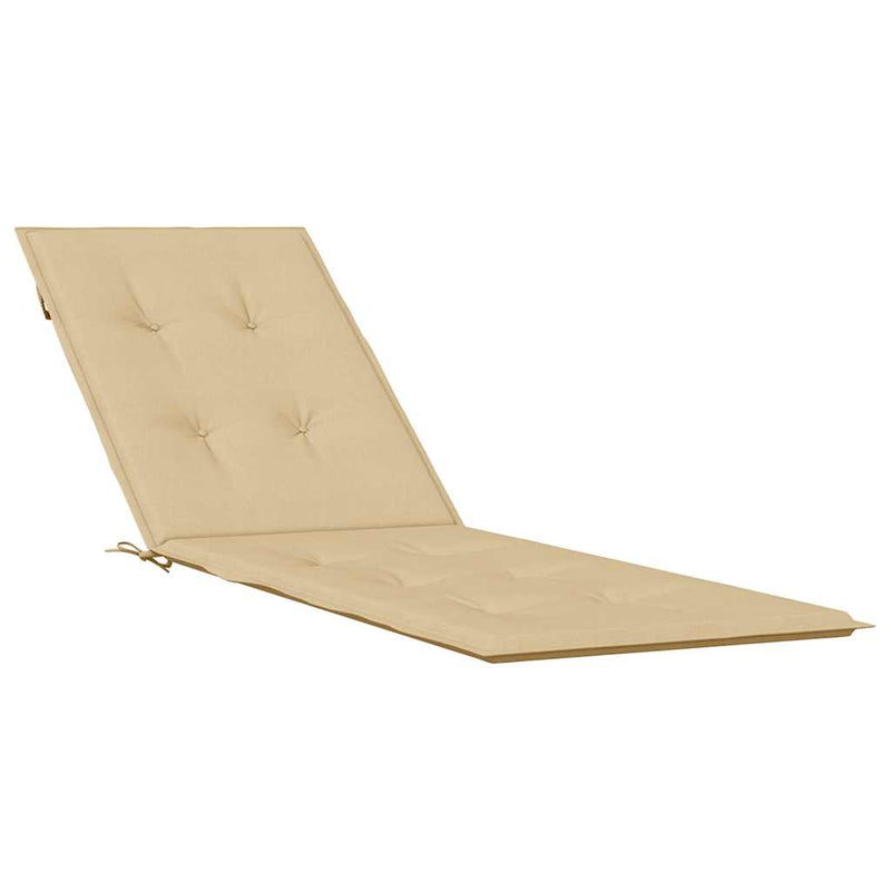 Load image into Gallery viewer, Vidaxl terrasstoelkussen (75+105) x 50 x 4 cm stof gemêleerd beige
