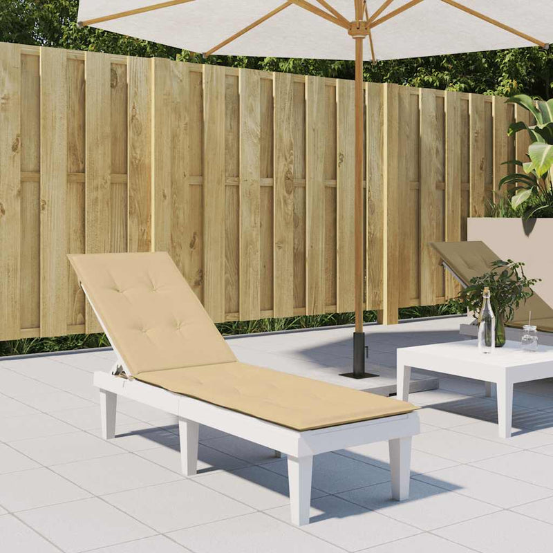 Load image into Gallery viewer, Vidaxl terrasstoelkussen (75+105) x 50 x 4 cm stof gemêleerd beige

