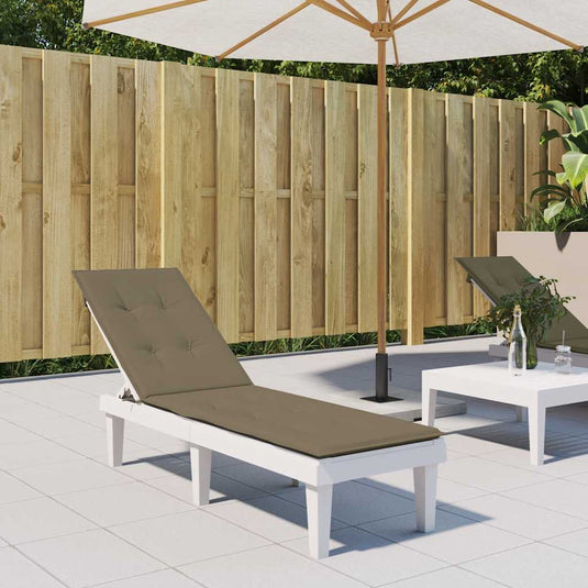 Vidaxl terrasstoelkussen (75+105) x 50 x 4 cm stof gemêleerd taupe