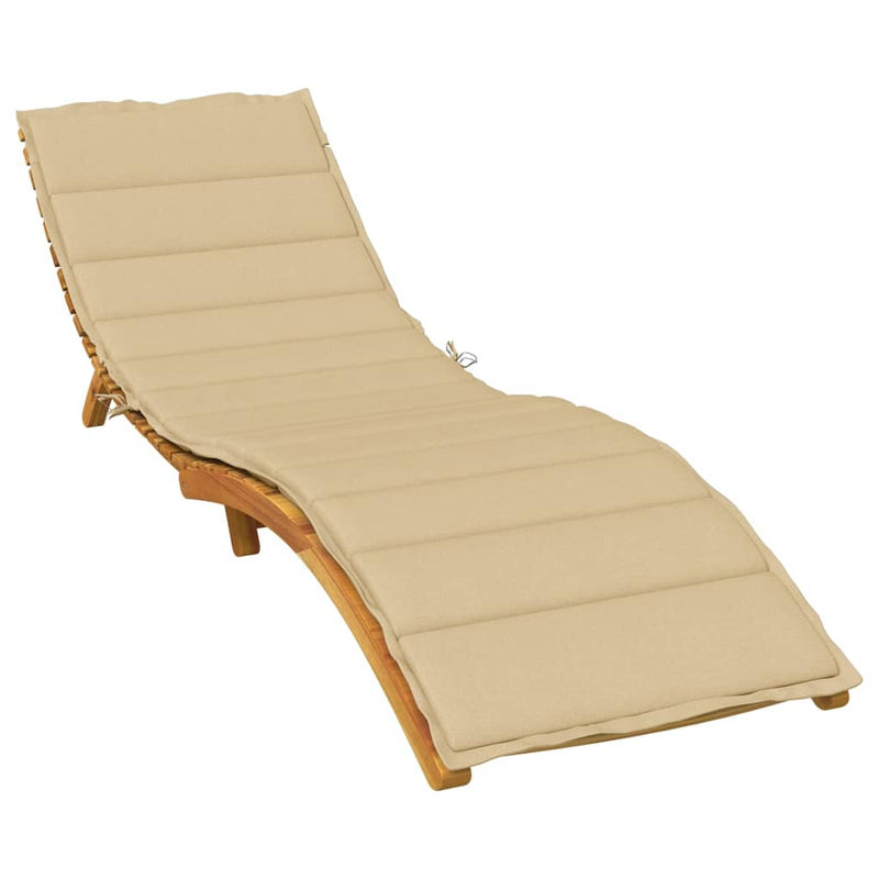 Load image into Gallery viewer, Vidaxl ligbedkussen 200x50x4 cm stof gemêleerd beige
