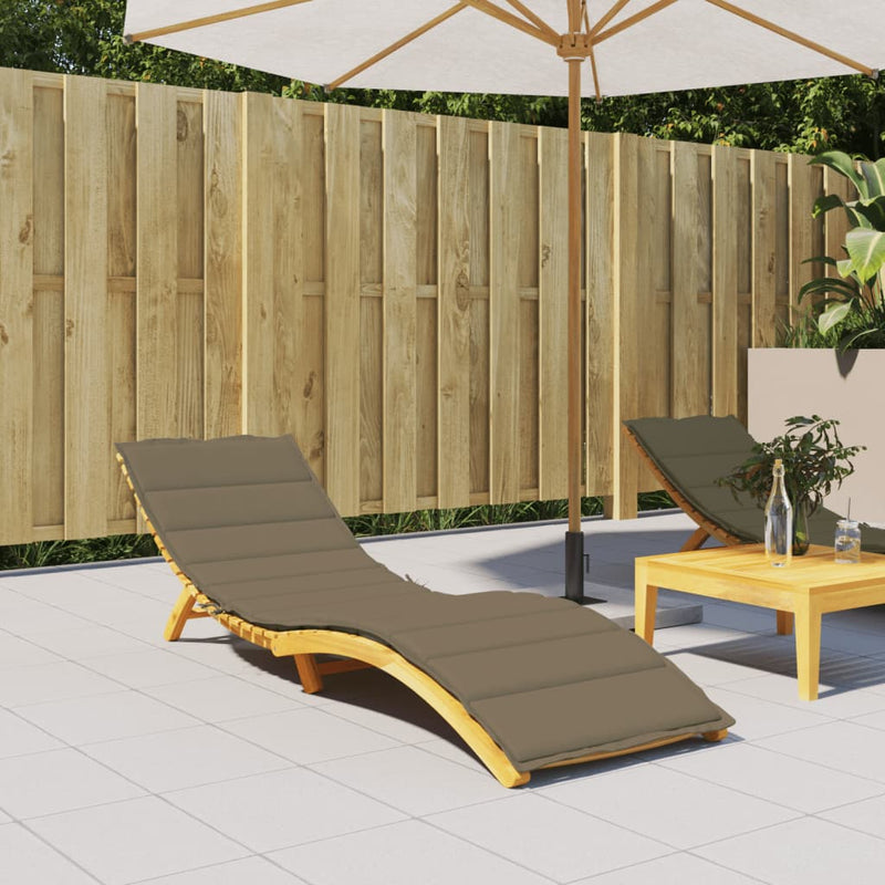 Load image into Gallery viewer, Vidaxl ligbedkussen 200x60x4 cm stof gemêleerd taupe

