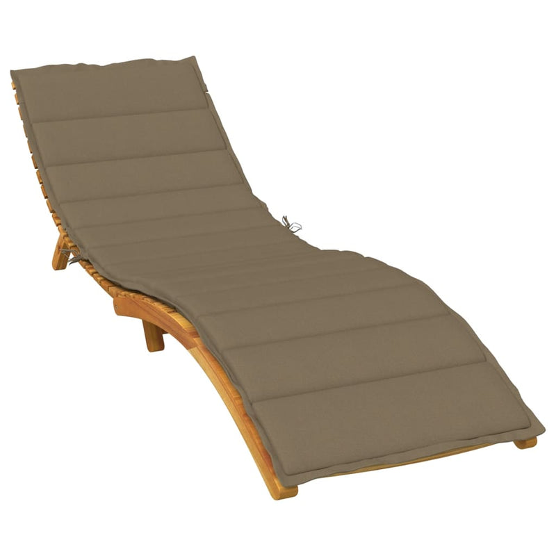 Load image into Gallery viewer, Vidaxl ligbedkussen 200x60x4 cm stof gemêleerd taupe
