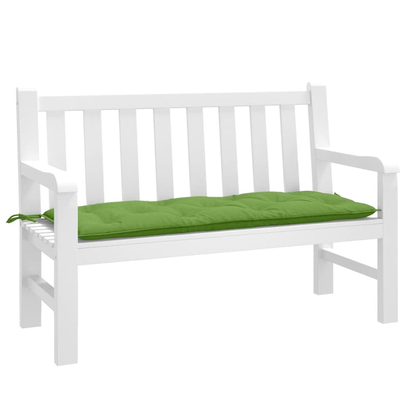 Load image into Gallery viewer, Vidaxl tuinbankkussen 120x50x7 cm stof gemêleerd groen
