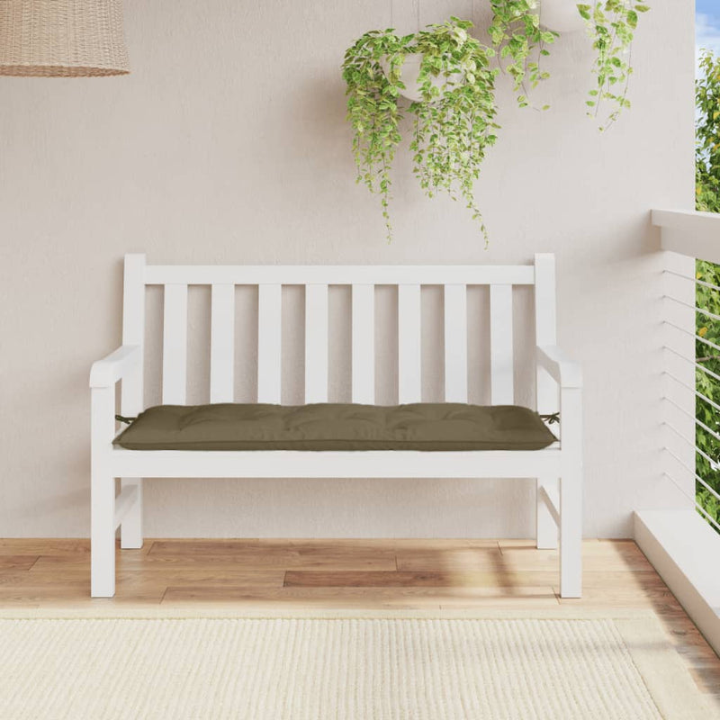 Load image into Gallery viewer, Vidaxl tuinbankkussen 120x50x7 cm stof gemêleerd taupe
