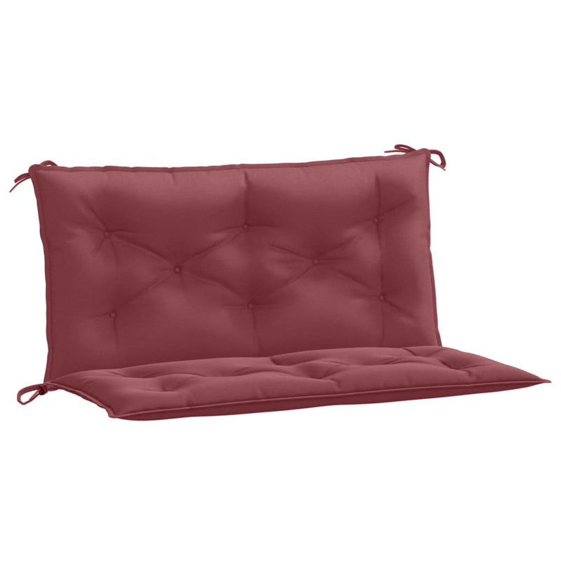 Load image into Gallery viewer, Vidaxl tuinbankkussens 2 st 100x50x7 cm stof gemêleerd wijnrood

