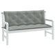 Vidaxl tuinbankkussens 2 st 150x50x7 cm stof gemêleerd lichtgrijs