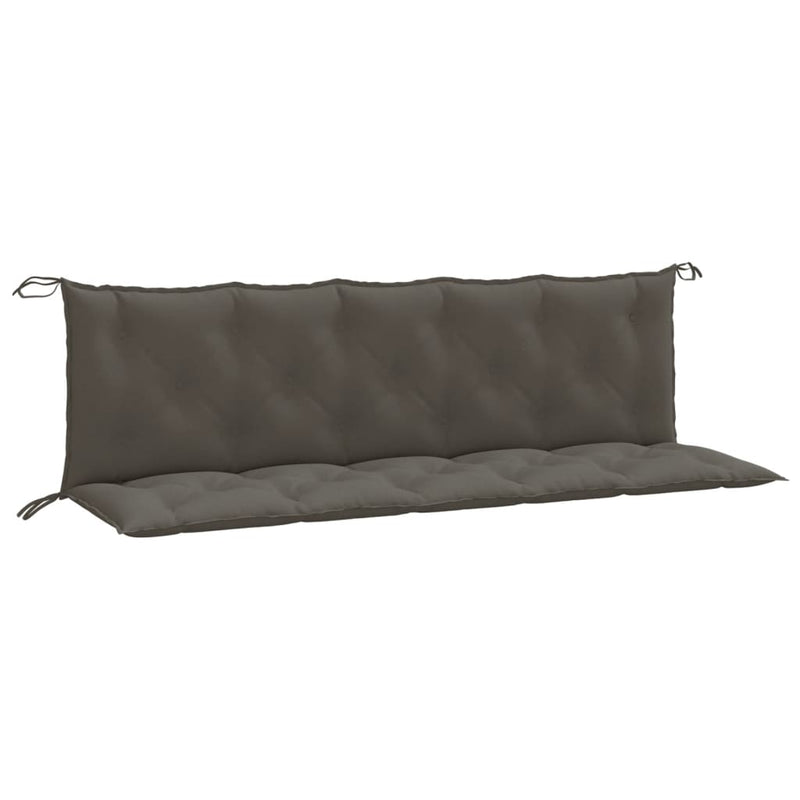 Load image into Gallery viewer, Vidaxl tuinbankkussens 2 st 180x50x7 cm stof gemêleerd donkergrijs
