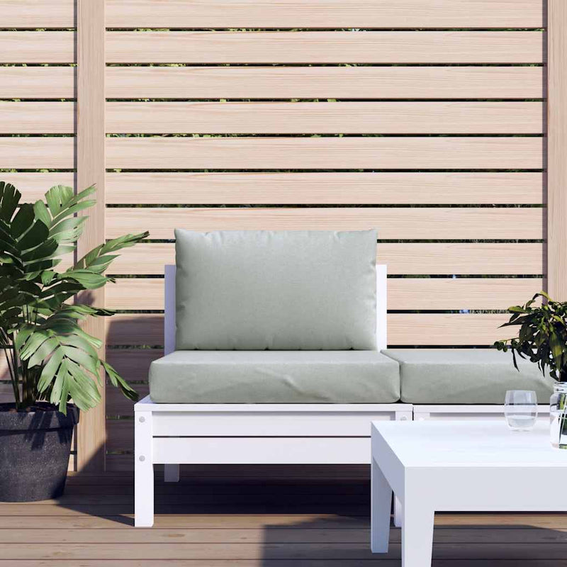 Load image into Gallery viewer, Vidaxl palletkussens 2 st stof gemêleerd lichtgrijs
