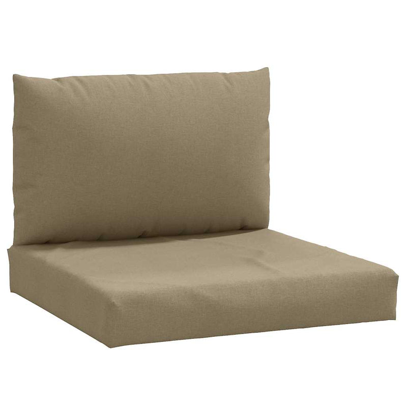 Load image into Gallery viewer, Vidaxl palletkussens 2 st stof gemêleerd taupe
