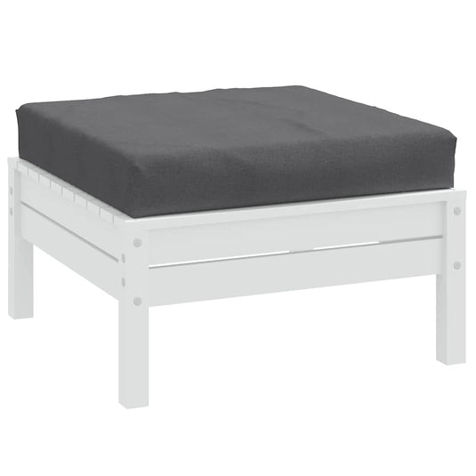 Vidaxl palletkussen 60x60x9,5 cm stof gemêleerd antracietkleurig