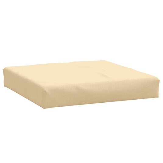 Vidaxl palletkussen 60x60x9,5 cm stof gemêleerd beige