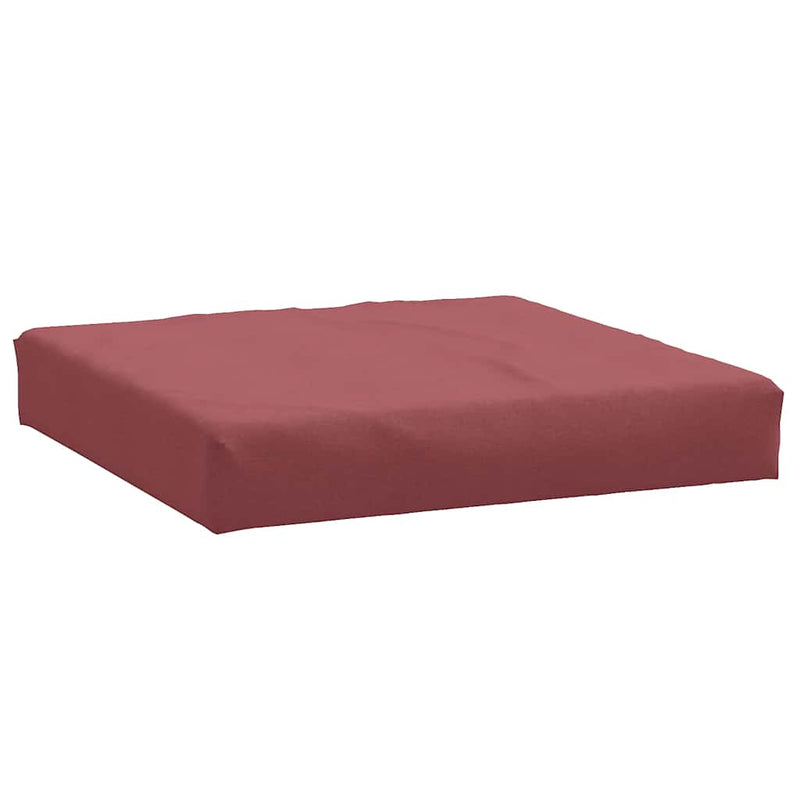 Afbeelding laden in galerijviewer, Vidaxl palletkussen 60x60x9,5 cm stof gemêleerd wijnrood
