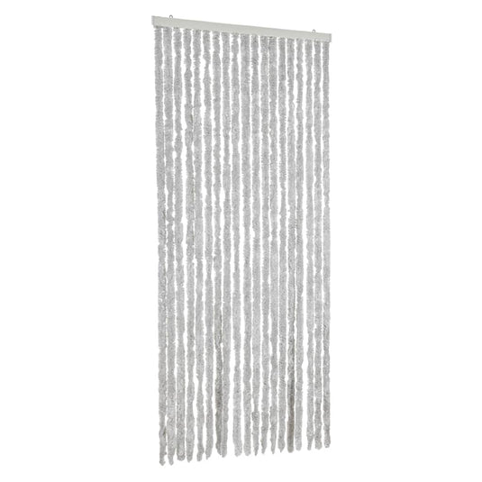 Vidaxl vliegengordijn 56x185 cm chenille grijs