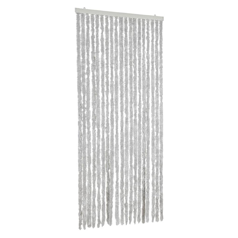 Load image into Gallery viewer, Vidaxl vliegengordijn 56x185 cm chenille grijs
