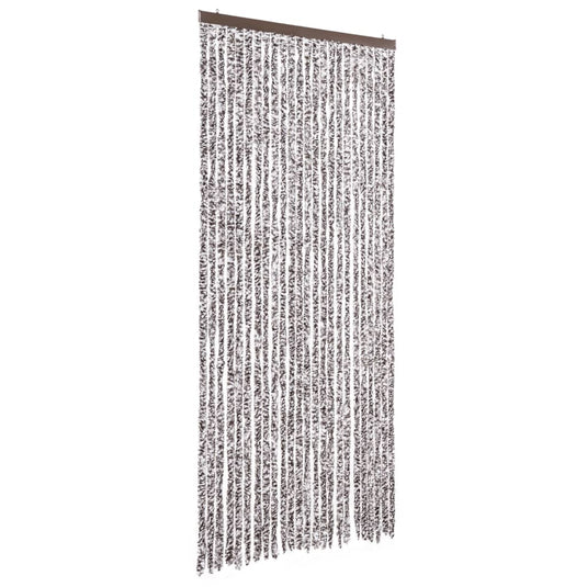 Vidaxl vliegengordijn 100x230 cm chenille bruin en beige