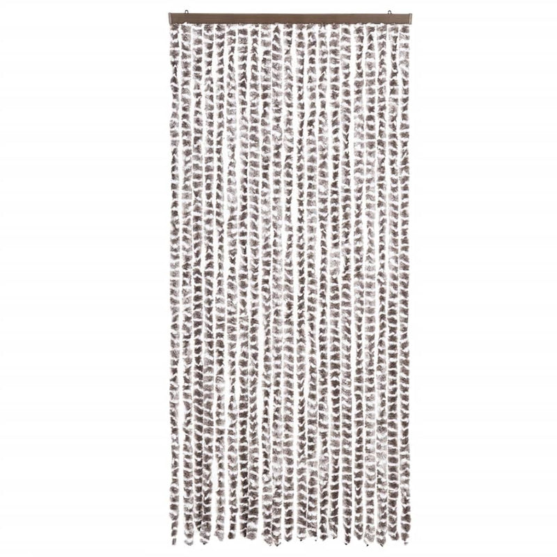 Load image into Gallery viewer, Vidaxl vliegengordijn 90x200 cm chenille taupe en wit
