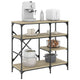 Vidaxl bakkersrek 90x40x84 cm bewerkt hout en metaal sonoma eiken