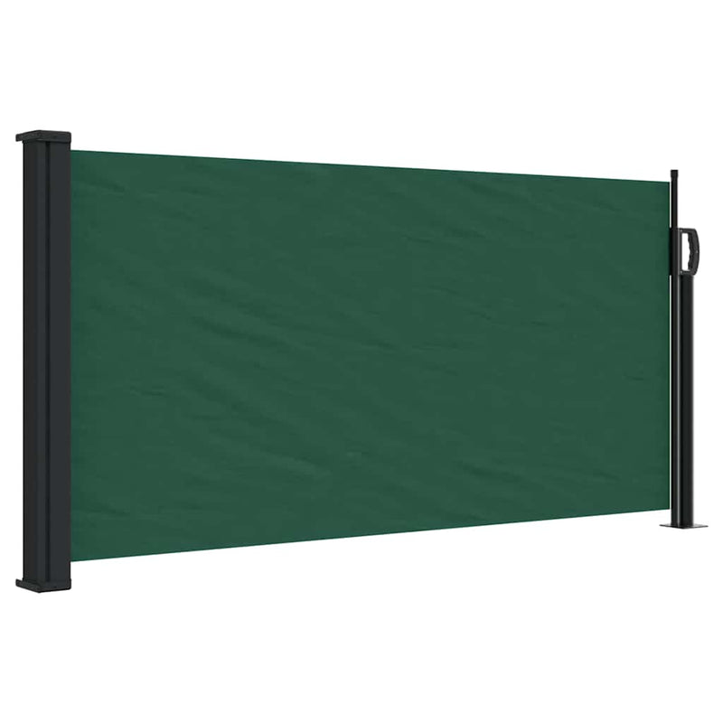 Afbeelding laden in galerijviewer, Vidaxl windscherm uittrekbaar 100x300 cm donkergroen
