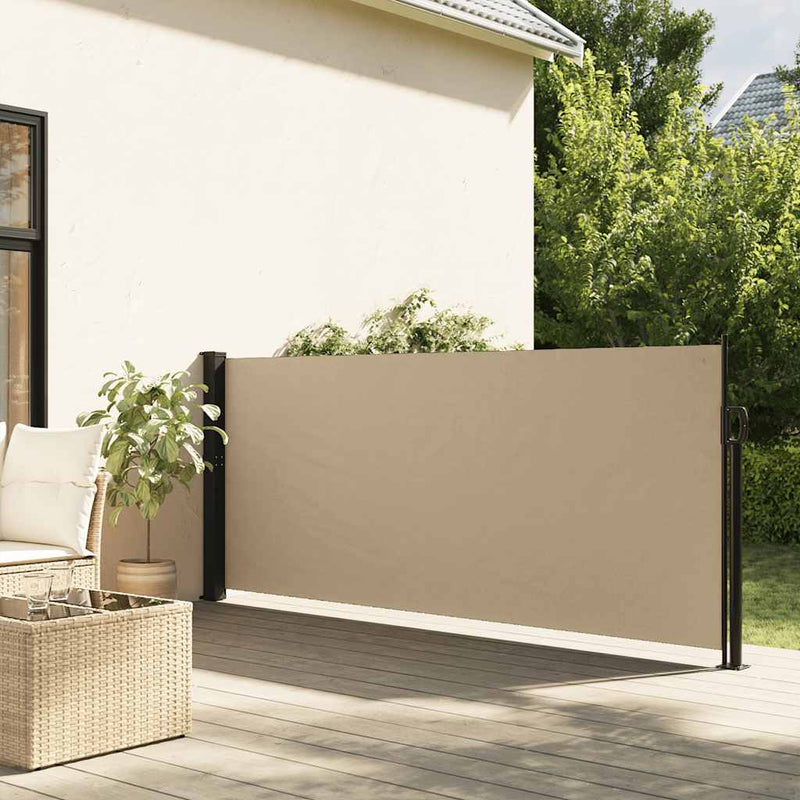 Load image into Gallery viewer, Vidaxl windscherm uittrekbaar 117x300 cm beige
