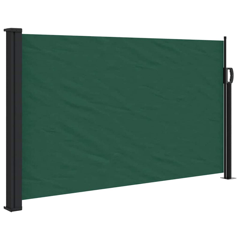 Afbeelding laden in galerijviewer, Vidaxl windscherm uittrekbaar 117x300 cm donkergroen
