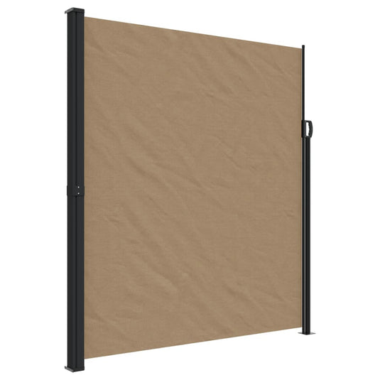 Vidaxl windscherm uittrekbaar 220x300 cm taupe