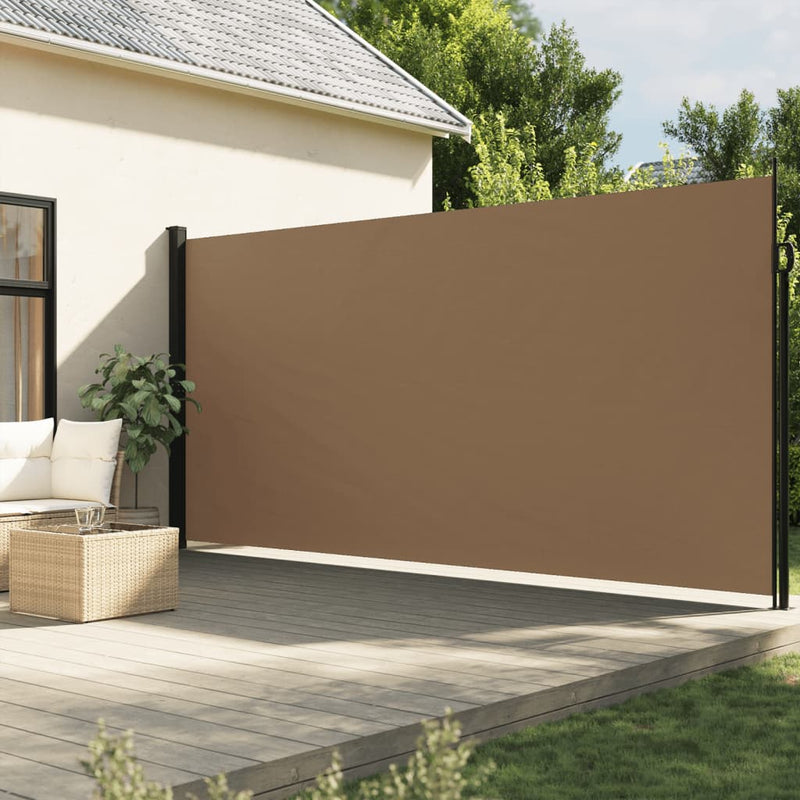 Load image into Gallery viewer, Vidaxl windscherm uittrekbaar 220x300 cm taupe
