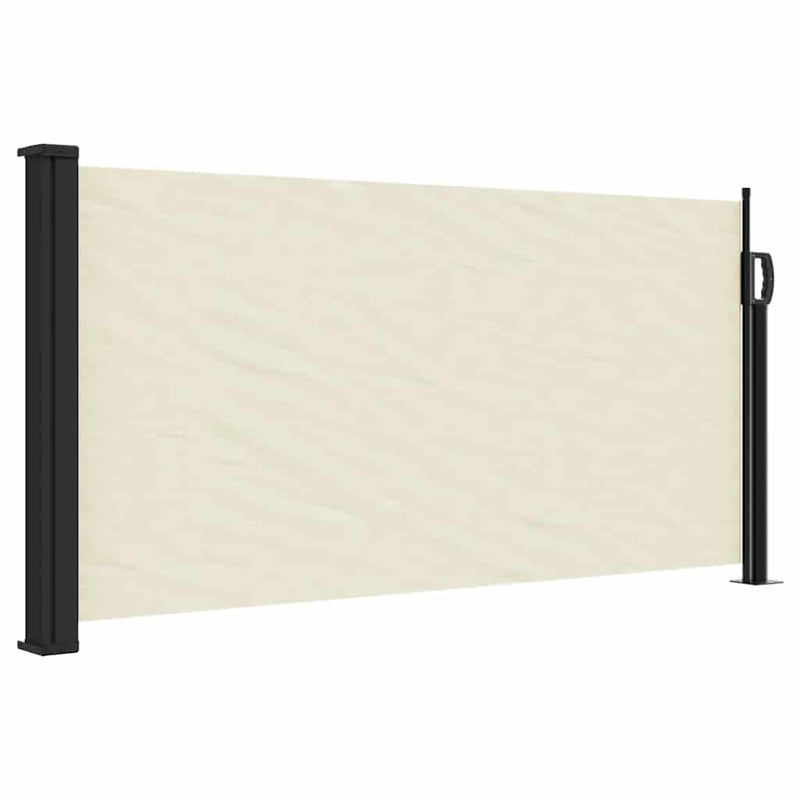 Load image into Gallery viewer, Vidaxl windscherm uittrekbaar 100x500 cm crèmekleurig
